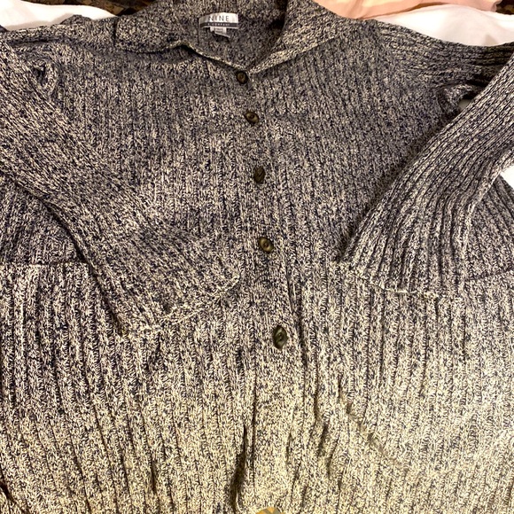 Button up cardigan/ sweater by nine & company size Large - Picture 1 of 6